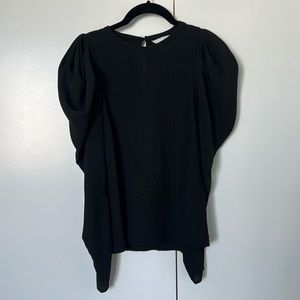 Peasant Top Peep Hole back Blouse